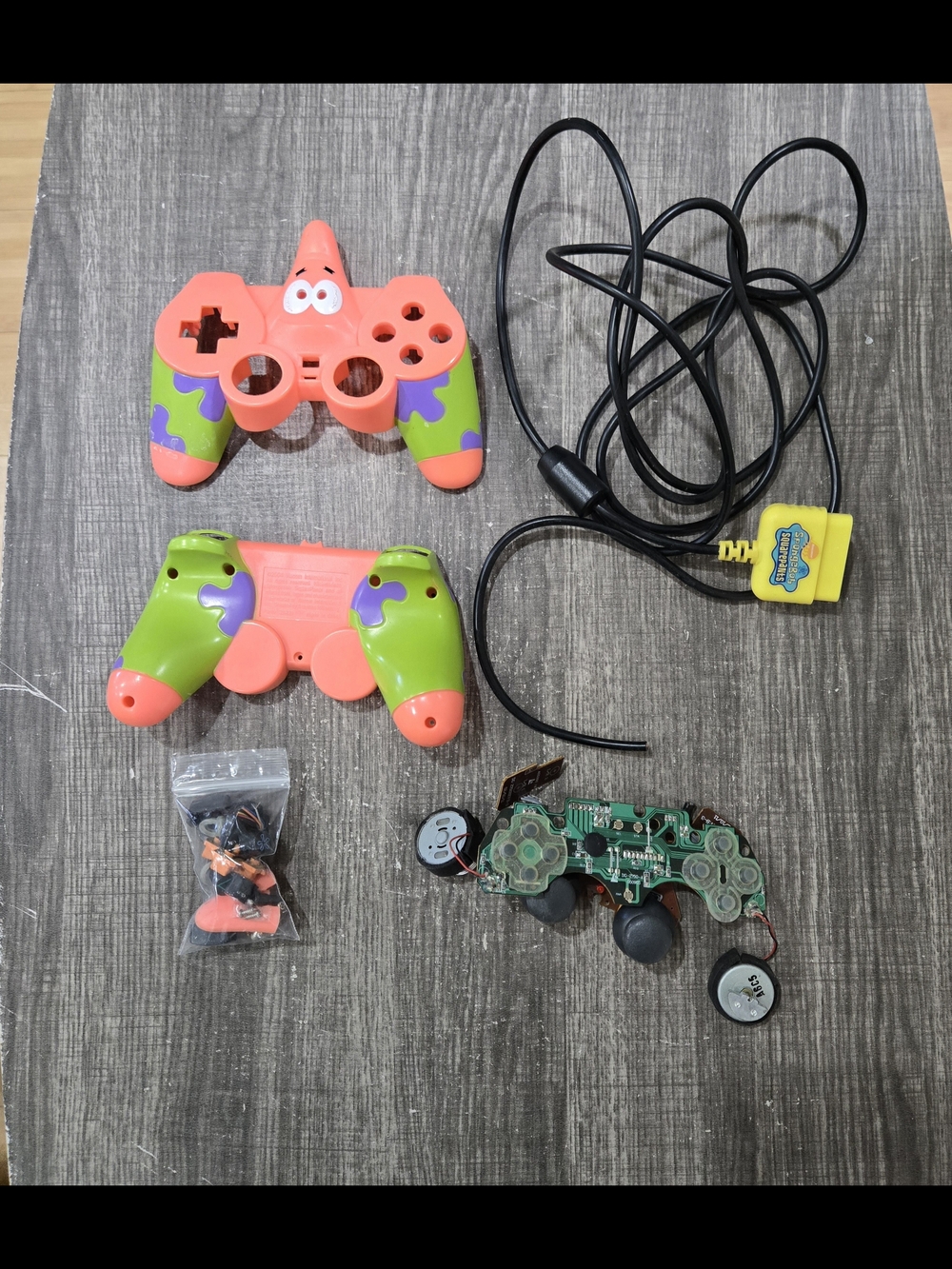 For Parts/Repaid Patrick PS2 Controller Nickelodeons SpongeBob SquarePants 2004